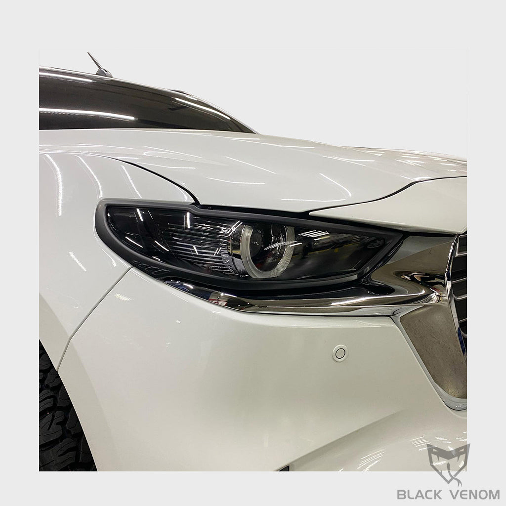 Black Headlight & Tail Light Trims to suit Mazda BT50 2022-2023