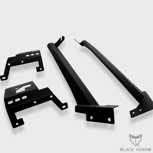 52" Inch LED Light Bar Windscreen Driving Light Mounting Brackets to suit Jeep Wrangler JL & Jeep Gladiator